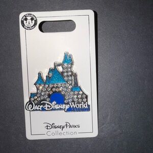 Disney World Parks Castle with Crystals Trading Pin
